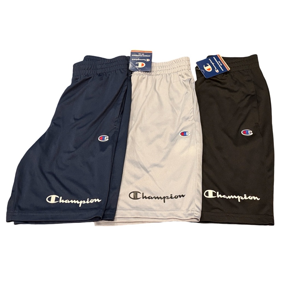 3 pairs of Champion boys size medium shorts